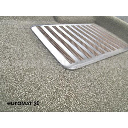 Текстильные 3D коврики Euromat3D Lux в салон для Bmw X5 (E70) (2008-2014) № EM3D-001212T Бежевый