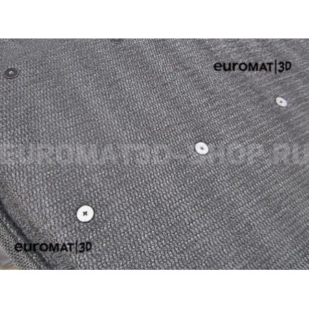 Текстильные 3D коврики Euromat3D Lux в салон для Cadillac CTS (2007-) (2WD) № EM3D-001301