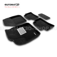Текстильные 3D коврики Euromat3D Lux в салон для Toyota C-HR (2018-) № EM3D-005100