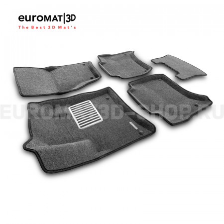Текстильные 3D коврики Euromat3D Lux в салон для Volkswagen Touareg (2010-2017) № EM3D-004101G Серые Текстильные 3D коврики Euromat3D Lux в салон для Volkswagen Touareg (2010-2017) № EM3D-004101G Серые