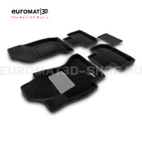 Текстильные 3D коврики Euromat3D Premium в салон для Subaru Forester (2012-2018) № EMPR3D-004709