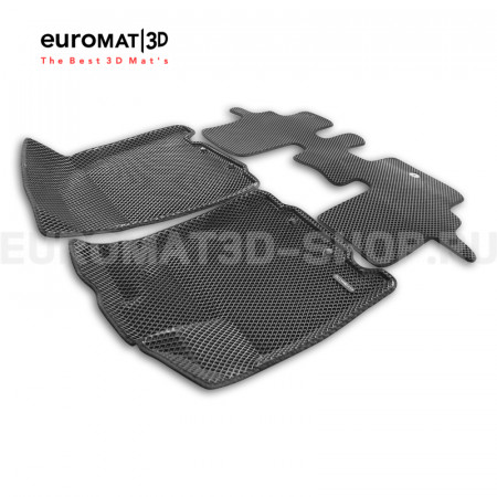 3D коврики Euromat3D EVA в салон для Infiniti JX, QX60 (2012-2015-) № EM3DEVA-003723