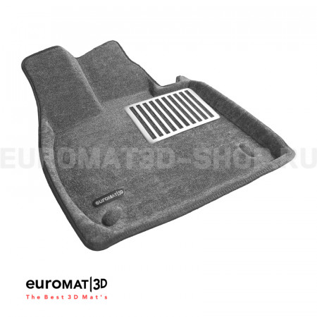 Текстильные 3D коврики Euromat3D Lux в салон для Lixiang L7 (2023-2024) № EM3D-005741G Серые